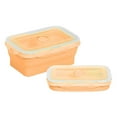 thumbnail image 2 of Folding Lunch Box Portable Lunch Box Compact Versatile 350ml/800ml Silicone Lunch Box Ideal for Office School Home, 2 of 5