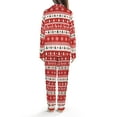 thumbnail image 3 of Lotusprinthandmade Christmas Print All-over Print Satin Pajamas Set (No Pocket) (XL), christmas pajamas women, holiday satin sleepwear, 3 of 7