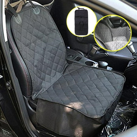 Pet Seat Cover Dog Car Front Nonslip Protector Mat With Zipper 600D Oxford Cloth