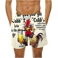 thumbnail image 2 of Pantalones cortos de playa holgados de verano para hombre, con bolsillos, para nadar., 2 of 6