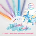 thumbnail image 4 of BAZIC Fantasia Brush Markers, Pastel, Dual Tip, 6 Colors, Washable, 4 of 7