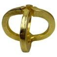 thumbnail image 2 of Bergamo Art 8 Inch Wide Decorative Handmade Aluminum Modern Sculpture in Gold, 2 of 6