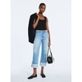 thumbnail image 5 of Scoop Women's and Women's Plus Benton Cuffed Ankle Jeans, 25", 27", and 29" Inseams, Sizes 0-26W, 5 of 5
