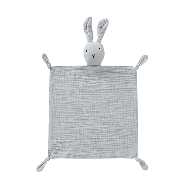 Toalla Para Bebés Toalla relajante para bebé, conejito, juguete para dormir para bebé, regalo para bebé (ceniza) Tmvgtek libre de BPA