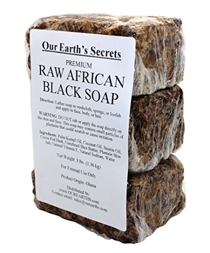 raw black soap