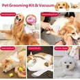 thumbnail image 5 of GAOMON Dog Grooming Kit , 6 in 1 Pet Grooming Vacuum kits, Dog Clippers for Grooming ,Dog Vacuum for Shedding Grooming, Suction 99% Dog Hair, Low Noise Pet Vacuum Grooming Kit for Dog Cat,Pink, 5 of 7