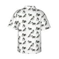 thumbnail image 4 of Keeshonds Men'S 3d Print Casual Button Down Shirts, Novelty Hawaiian Short Sleeves 2xl, 4 of 7