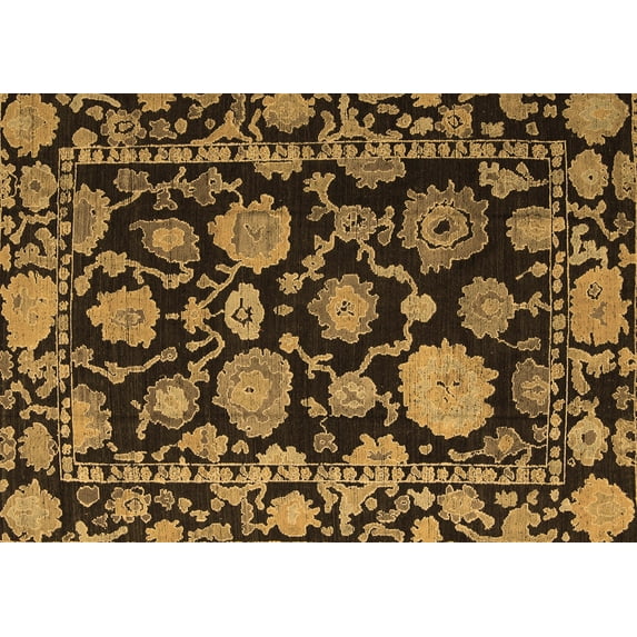 Ahgly Company Indoor Rectangle Oriental Brown Traditional Area Rugs, 2' x 5'