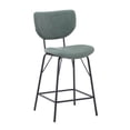 thumbnail image 6 of Jofran Nature's Edge Solid Acacia Five Piece Counter Height Dining Set with Modern Upholstered Faux Leather Barstools, 6 of 9