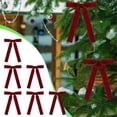 thumbnail image 5 of EWASWON Burgundy Velvet Christmas Bows, 16 Piece Wine Red Bow Ornaments for Christmas Tree, Wreath, Garland & Gift Wrapping, Reusable Holiday Hanging Decorations, 5 of 5