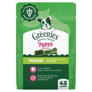 Greenies Natural Puppy Dental Treats Teenie, 43 Count