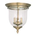 thumbnail image 1 of Livex Lighting 5024-01 Ceiling Mount - Antique Brass, 1 of 3
