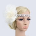 thumbnail image 3 of Diadema de plumas retro Años 20 Gran boda Ascot Race Frente Decoración A Colcomx Diadema de aleta elástica de mujer, 3 of 8