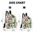 thumbnail image 2 of FORMRS Mini Backpack Purse for Women Travel Daypack Casual Shoulder Bag, Green Abstract Geometric, 2 of 7