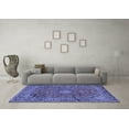 thumbnail image 3 of Ahgly Company Machine Washable Indoor Rectangle Persian Blue Traditional Area Rugs, 2' x 5', 3 of 4