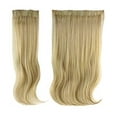 thumbnail image 2 of HPO Adult Straight Blonde High Heat Clip-In Synthetic 24-inch Extension, 2 of 6