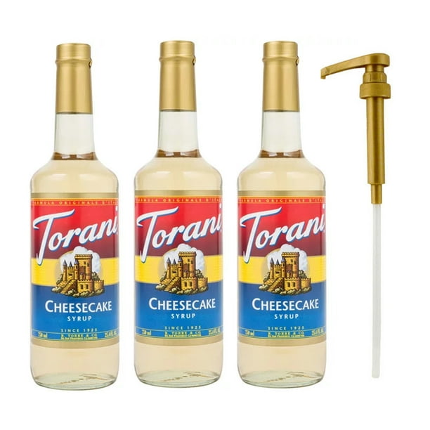 Torani Cheesecake Syrup 25.4 Ounce Pack of 3 for Coffee ...