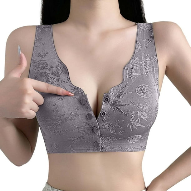 Brasier Tela de Mantequilla Cómoda y Transparente Correa de Hombro, sin Cordones, sin Respaldo, sin Esponja y con Correas de Hombro convertibles. Extra Grande