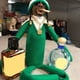 thumbnail image 3 of Snoop On A Stoop Elf Doll Naughty Boy Spy On A Bent Elf Ornament Verde Exquisito Elfo De Navidad, 3 of 6