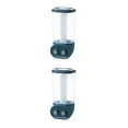thumbnail image 4 of Justharion Stylish Wall-Mounted Dry Food Storage Dispenser Grains Rice Box Candy Organizer Blue 2 Grid 2Set, 4 of 6