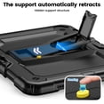 thumbnail image 3 of XYX for iPad Pro 11 inch (2022/2021/2020/2018) Case, 3in1 Heavy Duty Shockproof Tablet Case with Stand, Shoulder Strap, Black, 3 of 7