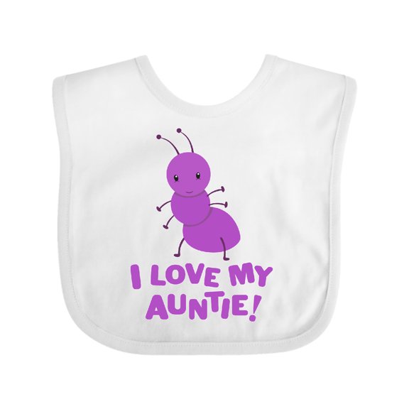 Inktastic I Love my Auntie Boys or Girls Baby Bib