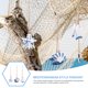 thumbnail image 2 of 3 unids Colgadores de estilo mediterráneo Pescado de madera colgantes con colgantes de vieiras de cuerda de yute, 2 of 6