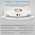 thumbnail image 3 of PUOSUO Motorized Rotating Display Stand, 16.5inch / 330Lbs Load,360 Degree Electric Rotating Turntable for Photography Products Display，Live Video Show,Remote Control Angle，Direction (White), 3 of 8