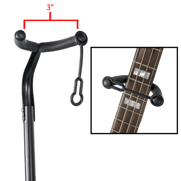 ChromaCast 25.5 to 30 Adjustable Upright Guitar Stand, Extended Height -  Fits Acoustic, Electric & Bass Guitars 