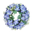 thumbnail image 2 of Rirozkan Candle Holder Wreath, Wildflower Floral Ring, 6 Inch Artificial Flower Arrangement for Pillar Candles, Table Centerpiece Base, Rustic Wedding Decor Photography Prop for Home Mantel, 2 of 6