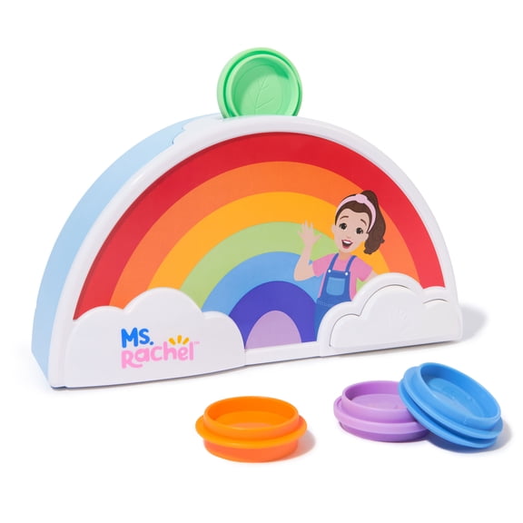 Ms. Rachel Electronic Rainbow Color Sorter with Lights, Music & Sounds, 7 Colors, for Kids Ages 1