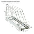 thumbnail image 2 of Household Essentials Glidez Multipurpose Chrome-Plated Steel Pull-Out/Slide-Out Storage Organizer for Cookware and Bakeware - Fits Standard Size Cabinet or Shelf, Chrome, 2 of 11