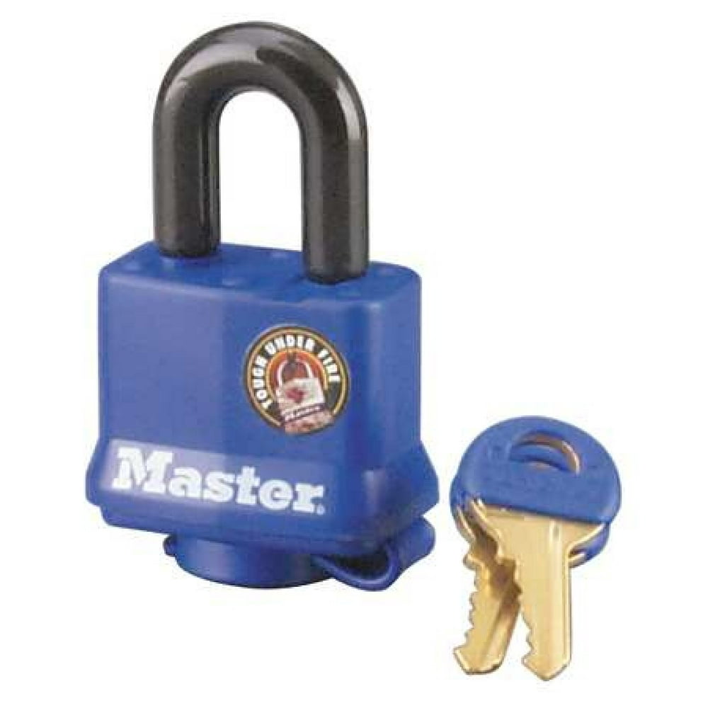 MASTER LOCK 312DLH Padlock, Keyed Different, Long Shackle, Rectangular