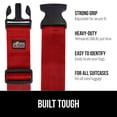 thumbnail image 2 of Correas de equipaje GORILLA GRIP, resistentes y ajustables, paquete de 2, rojas, 2 of 9