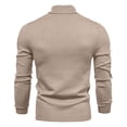 thumbnail image 4 of TMOYZQ Mens Undershirts Casual Long Sleeve Turtleneck Knitted Pullover Sweaters Fall Winter Lightweight Solid Color Thermal Shirts, 4 of 4