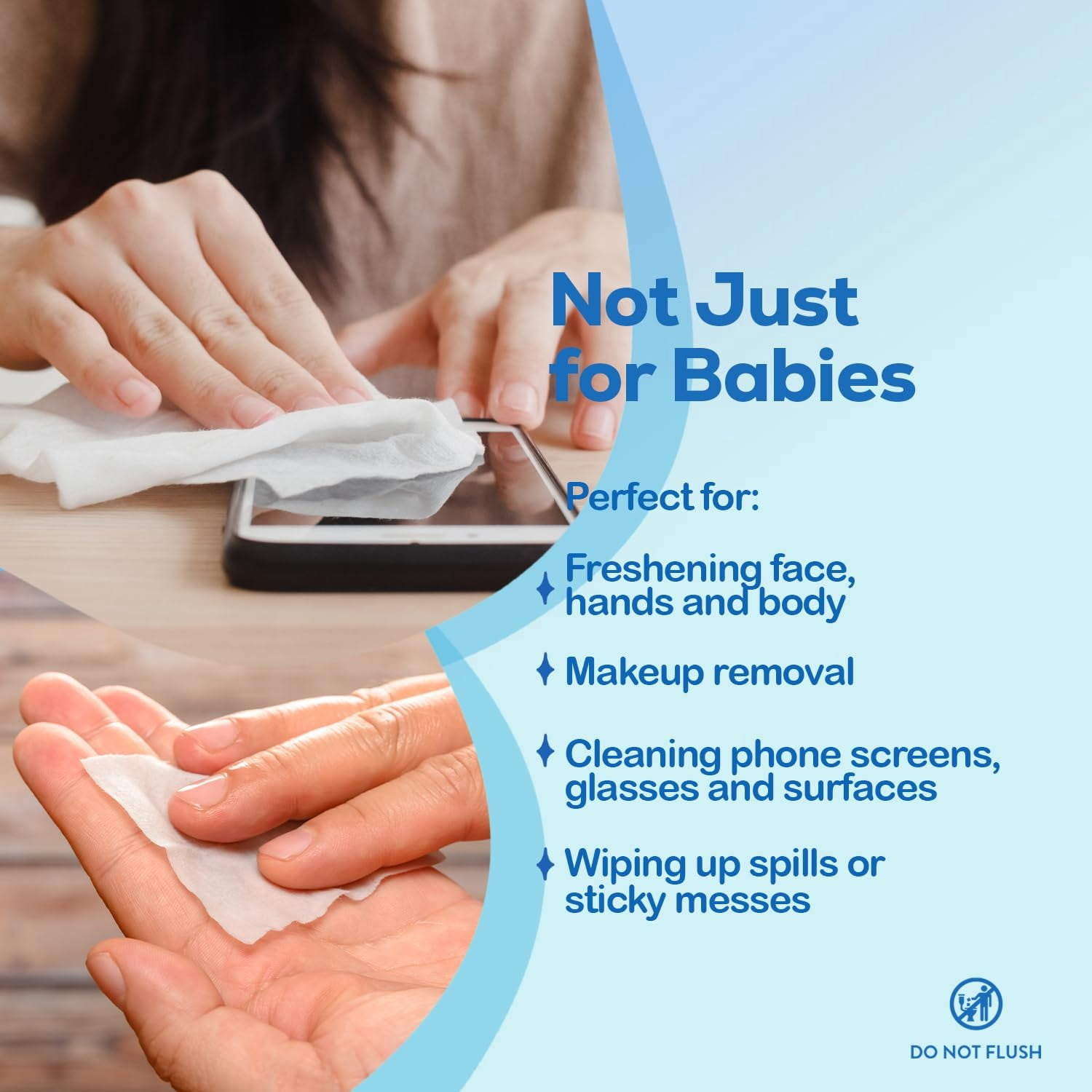 Dynarex Nice'N Fresh Alcohol-Free Aloe Baby Wipes, Fresh Scented, 12 Canister Pack (1680 Wipes)