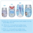 thumbnail image 3 of Ropa para Perros 4 Paquete Camisetas Elásticas con Patrones Adorables Tamaño M-XL para Mascotas de 6.2-18lb Camisetas de Malla para Perros Pequeños Conjunto Azul, 3 of 7