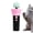 Black, variant on Electric Cat Wand Toy, Interactive Automatic Retractable Cat Teaser with Pom-poms, String Launcher for Kittens and Cats, Enrichment Exercise Toys