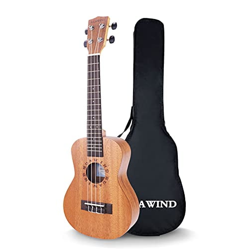 HUAWIND Concert Ukulele Ukeleles for Beginners Mahogany 23 Inch Hawaiian Starter ukeleles for Kids Adults Child Guitar Ukalalee With Gig Bag (Letter HUAWIND Concert Ukulele Ukeleles for Beginners Mahogany 23 Inch Hawaiian Starter ukeleles for Kids Adults Child Guitar Ukalalee With Gig Bag (Letter