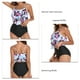 thumbnail image 5 of Traje de baño para mujer, equipo de traje de baño dividido para mujer, bikini estampado con traje de baño para mujer, construcción robusta, 5 of 6