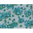 thumbnail image 2 of Zelouf Sheer Matte Jersey Print  , Sewing, DIY, Crafts Fabric by the Yard, 147 Wht/turq, 10 Yard, 2 of 2