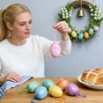 thumbnail image 5 of Easter Foam Eggs, Festive Decoration Props for DIY Easter Egg Ornaments and Holiday Scene Decorations, Lightweight Styrofoam Craft Eggs (6 Per Pack), 5 of 5