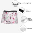 thumbnail image 5 of Kdxio Men's Boxer Briefs with Lilies Flowers Print - Comfortable and Breathable Underwear for Everyday Wear, 5 of 7