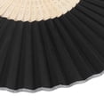 thumbnail image 2 of Riousery Folding Hand Fan 8.27 inches / 21 cm Blank Silk Fabric Bamboo Folded Hand Fan for Wedding Daily Use Black, 2 of 9