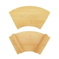 thumbnail image 2 of BambooMN Bamboo Sushi Board Serving Tray, Fan, 10.6" x 5" x 1.2" Natural Color, 2 Pieces, 2 of 2