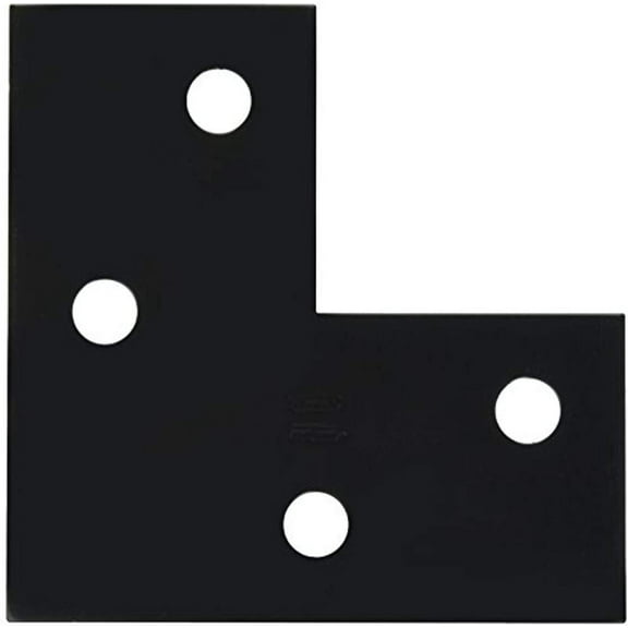 Spectrum Brands Corner Brace 6 Inch - Powder Coated Black - 3 Pack