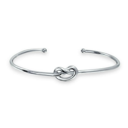 Bling Jewelry Modern Knot Stackable Bangle Bracelet Sterling Silver