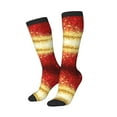 thumbnail image 2 of Bingfone Compression Socks For Women And Men Long Socks For Running Athletic Cycling Nurse-Red Gold Glitter, 2 of 9