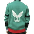 thumbnail image 6 of Anime Hero Cardigan Sweater Green Cardigan Jacket Top Coat, 6 of 7