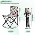thumbnail image 3 of BZSMCE Camping Chairs Modern Ornate Affection Pattern Folding chair, 3 of 8